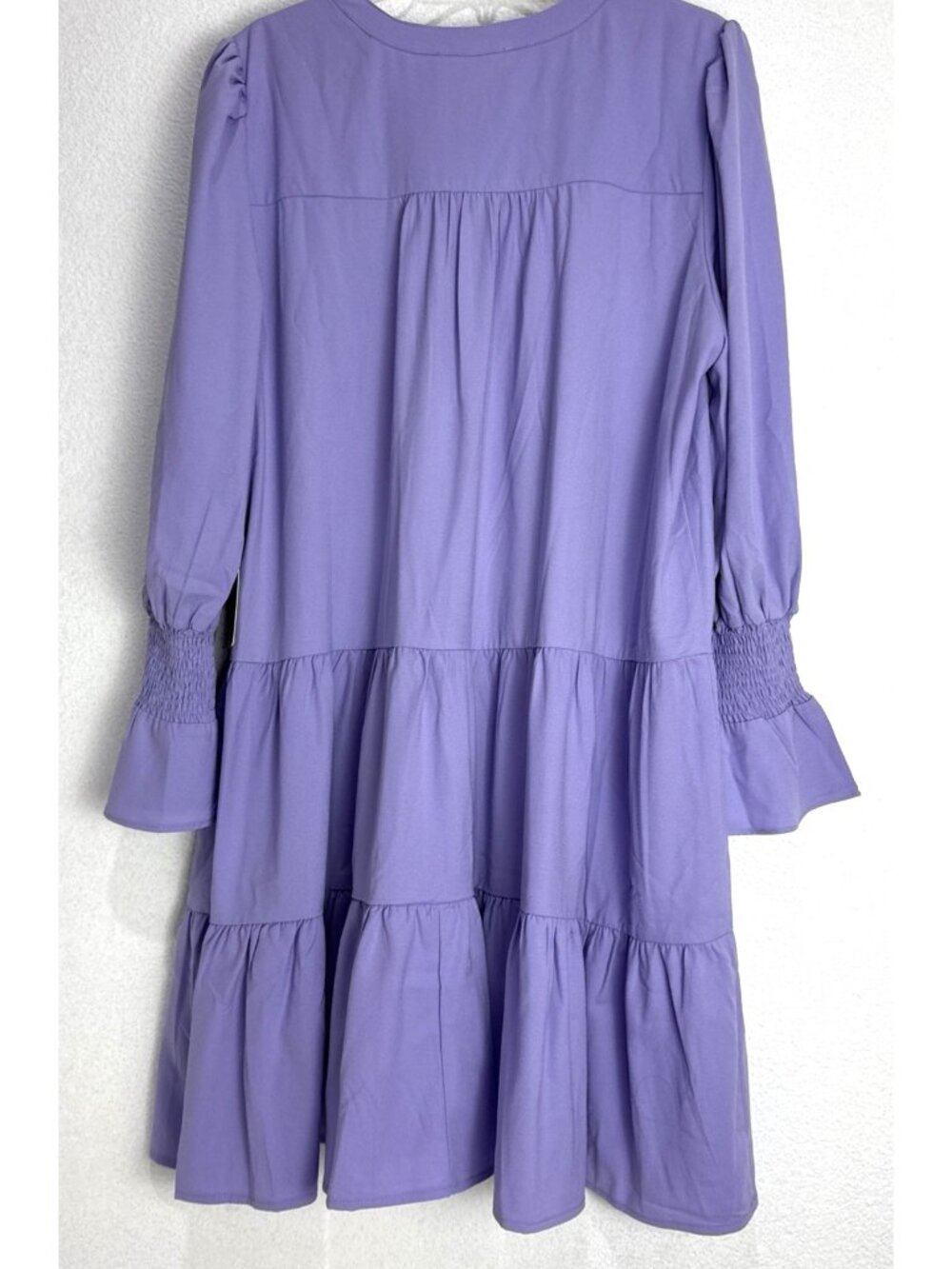 Tuckernuck Pomander Place Kenzo Lilac Tiered V Neck Smock Dress Size XXL - Picture 13 of 13